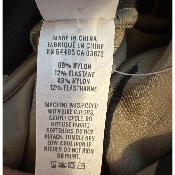 AERIE Crossover Waist Real Me 7/8 Green Camo Leggings SMALL SHORT‎ NWT - Picture 8 of 11